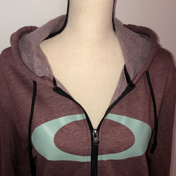 NWT! Oakley Heathered zip hoodie Size L - Picture 2 of 5